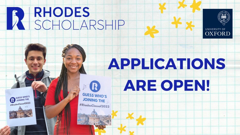 Rhodes International Scholarships at Oxford University